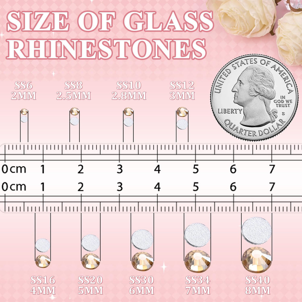 TINKRSTUFF glass rhinestones deliver durable sparkle for tumblers and clothing accents.