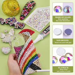 TINKRSTUFF flatback gems for shoes or accessories add eye-catching glamour.