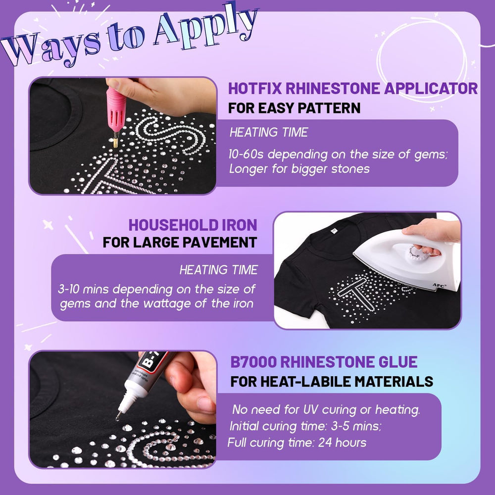 TINKRSTUFF nail art with hotfix rhinestones for DIY glam