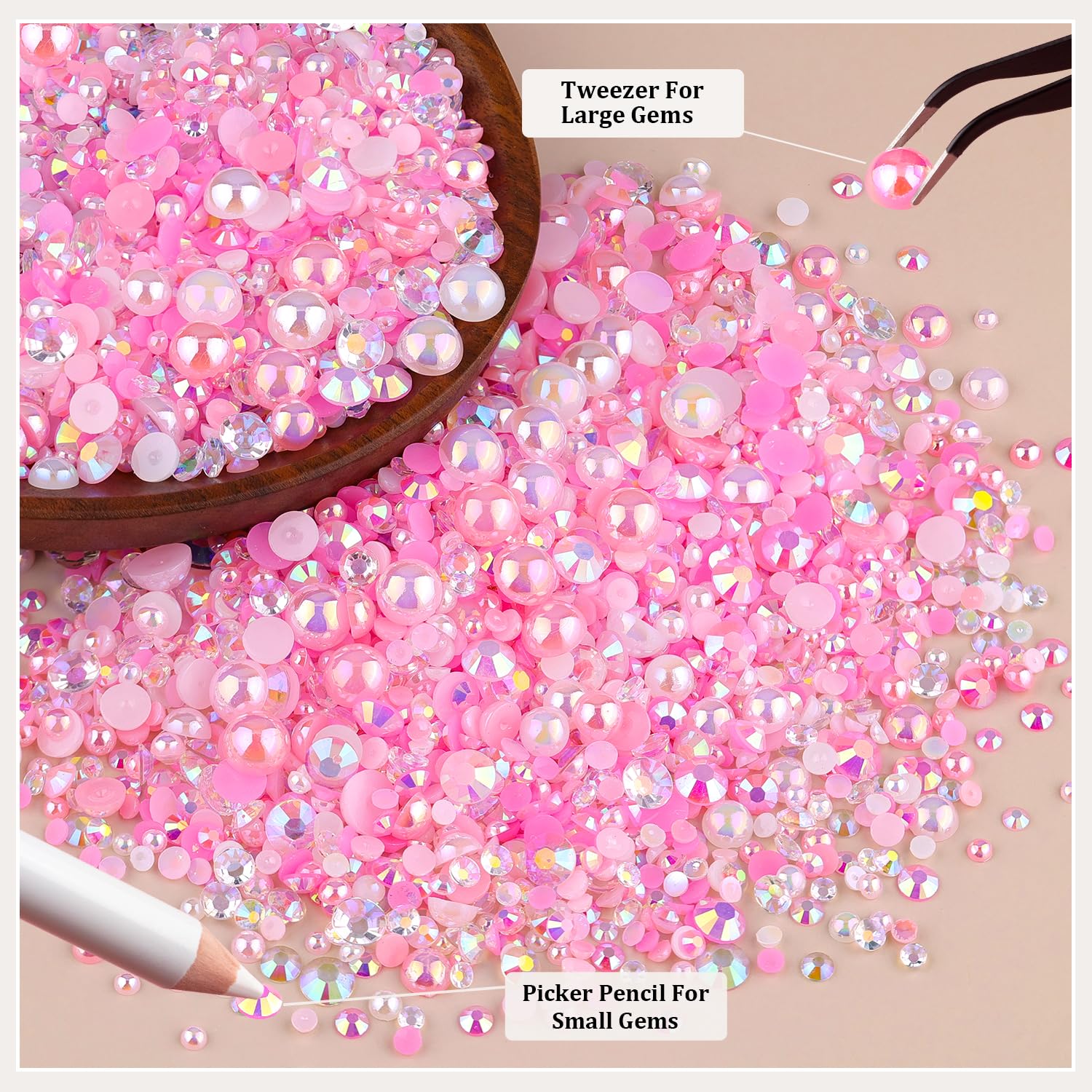 TINKRSTUFF pink-white color mix adds elegant accents to crafts.
