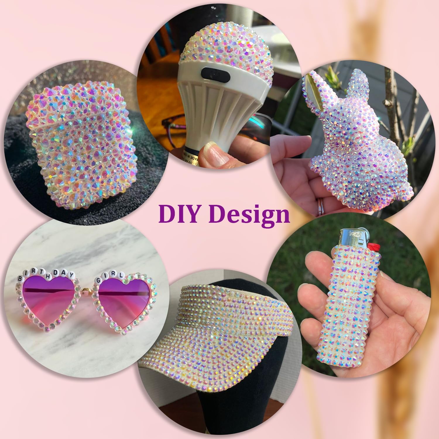 TINKRSTUFF Resin Jelly Rhinestones, 5mm grid for vibrant dimensional details.