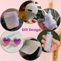 TINKRSTUFF Resin Jelly Rhinestones, 5mm grid for vibrant dimensional details.