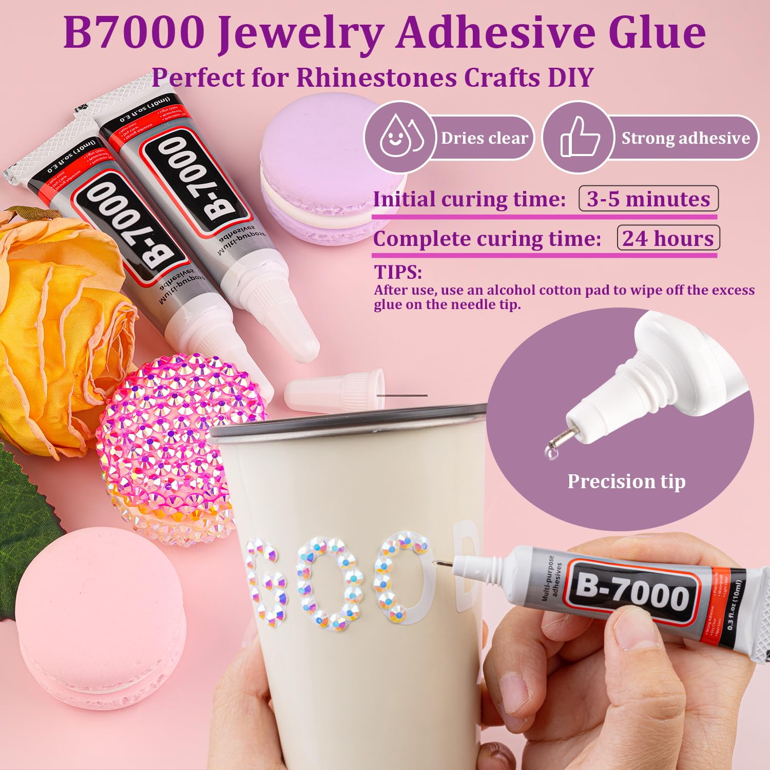 TINKRSTUFF resin jelly rhinestones 6mm-3-grid bold accents for bags and shoes