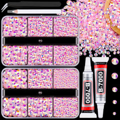 TINKRSTUFF resin jelly rhinestones in two flatback boxes for versatile crafts.