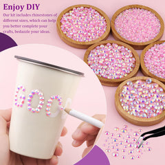 TINKRSTUFF resin jelly rhinestones tweezers for easy gem placement.