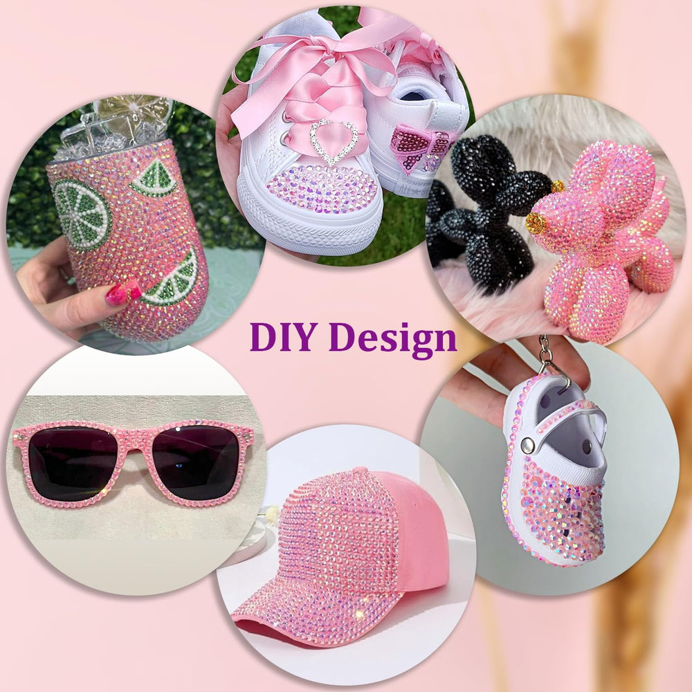 TINKRSTUFF resin jelly rhinestones various sizes enable detailed designs.
