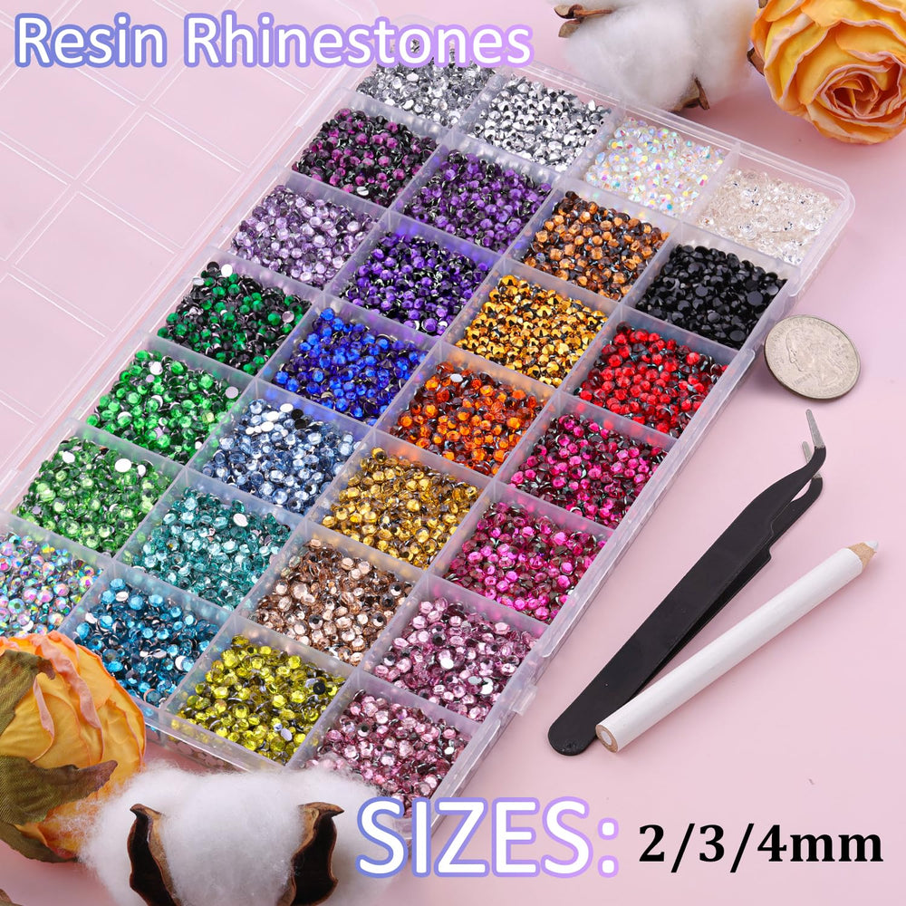 tinkrstuff resin rhinestones 3mm flatback multicolor versatile for shoes and crafts