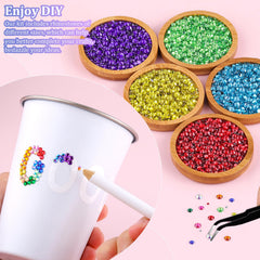 tinkrstuff resin rhinestones 4mm flatback multicolor bold sparkle for clothing and tumblers