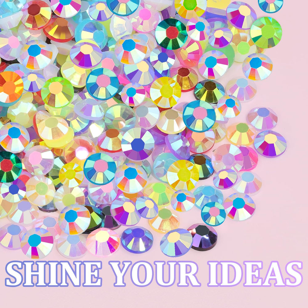 Lightweight resin rhinestones adding sparkle to crafts and decor by TINKRSTUFF.