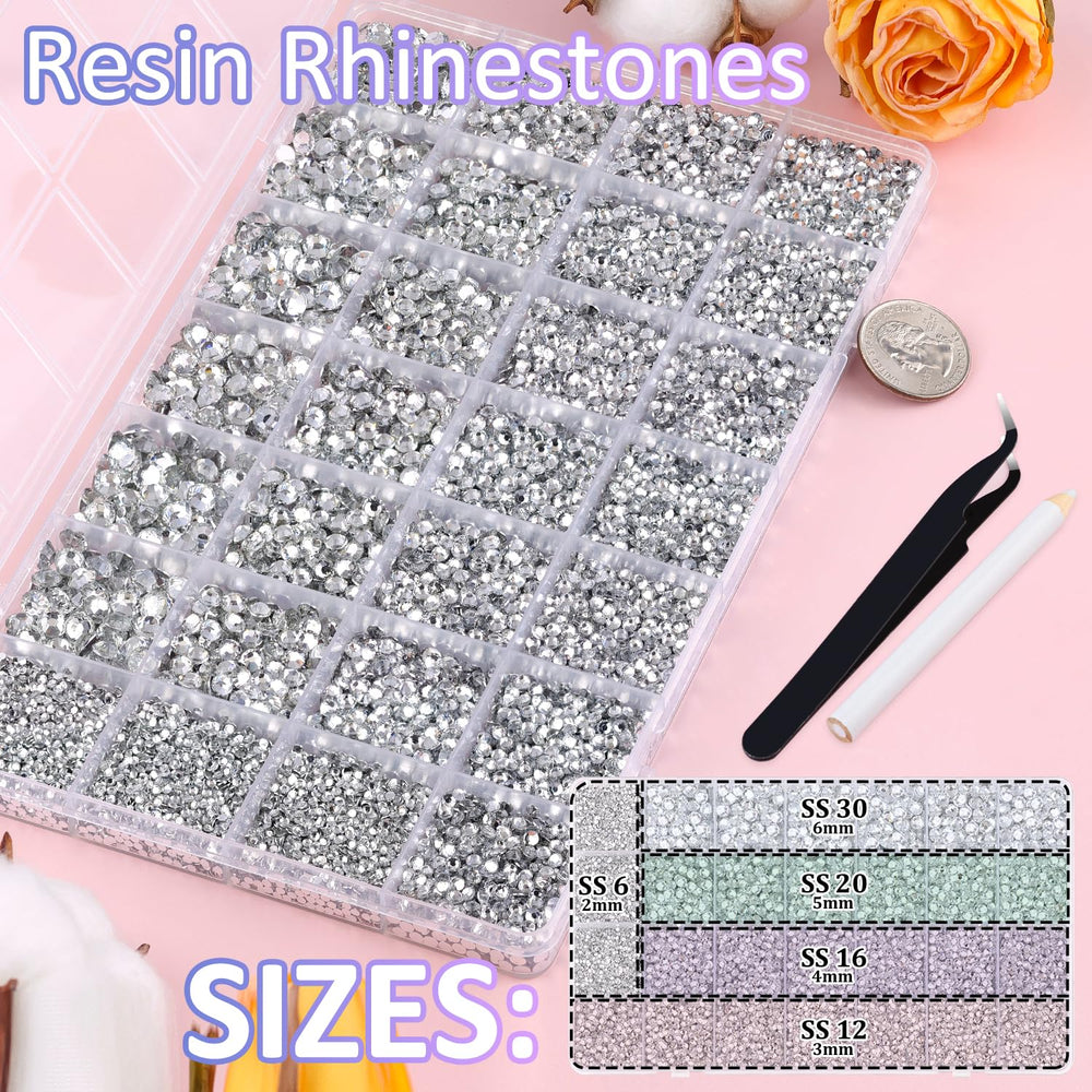 TINKRSTUFF rhinestones closeup facets for brilliant sparkle on crafts.