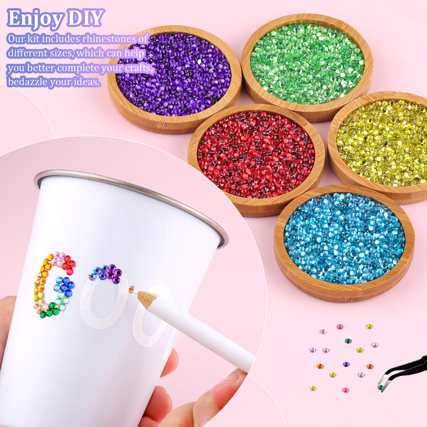 TINKRSTUFF pickup pen helps accurately place rhinestones