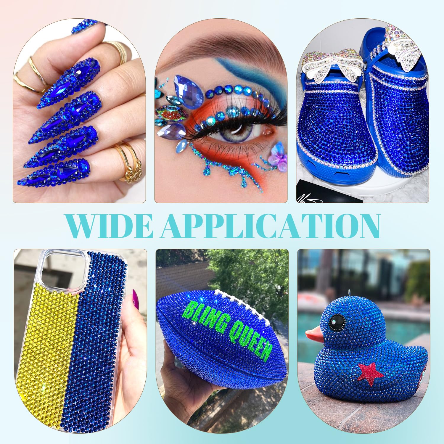 TINKRSTUFF pickup pen and tweezers enable precise rhinestone placement.