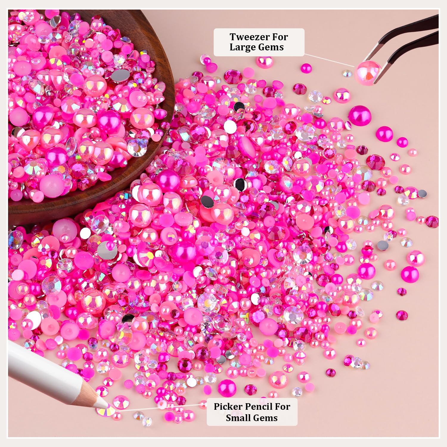 TINKRSTUFF tweezer and picker pencil included for easy bead placement.