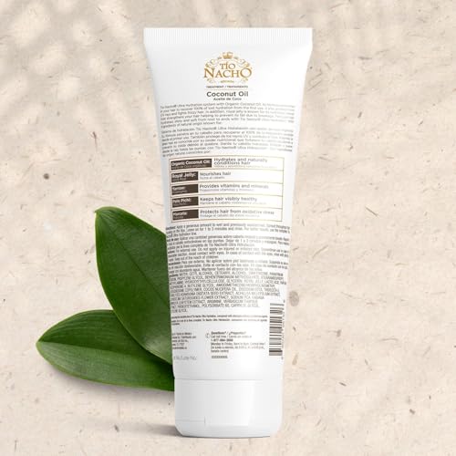 Tio Nacho treatment on damp hair shows nourished ends.