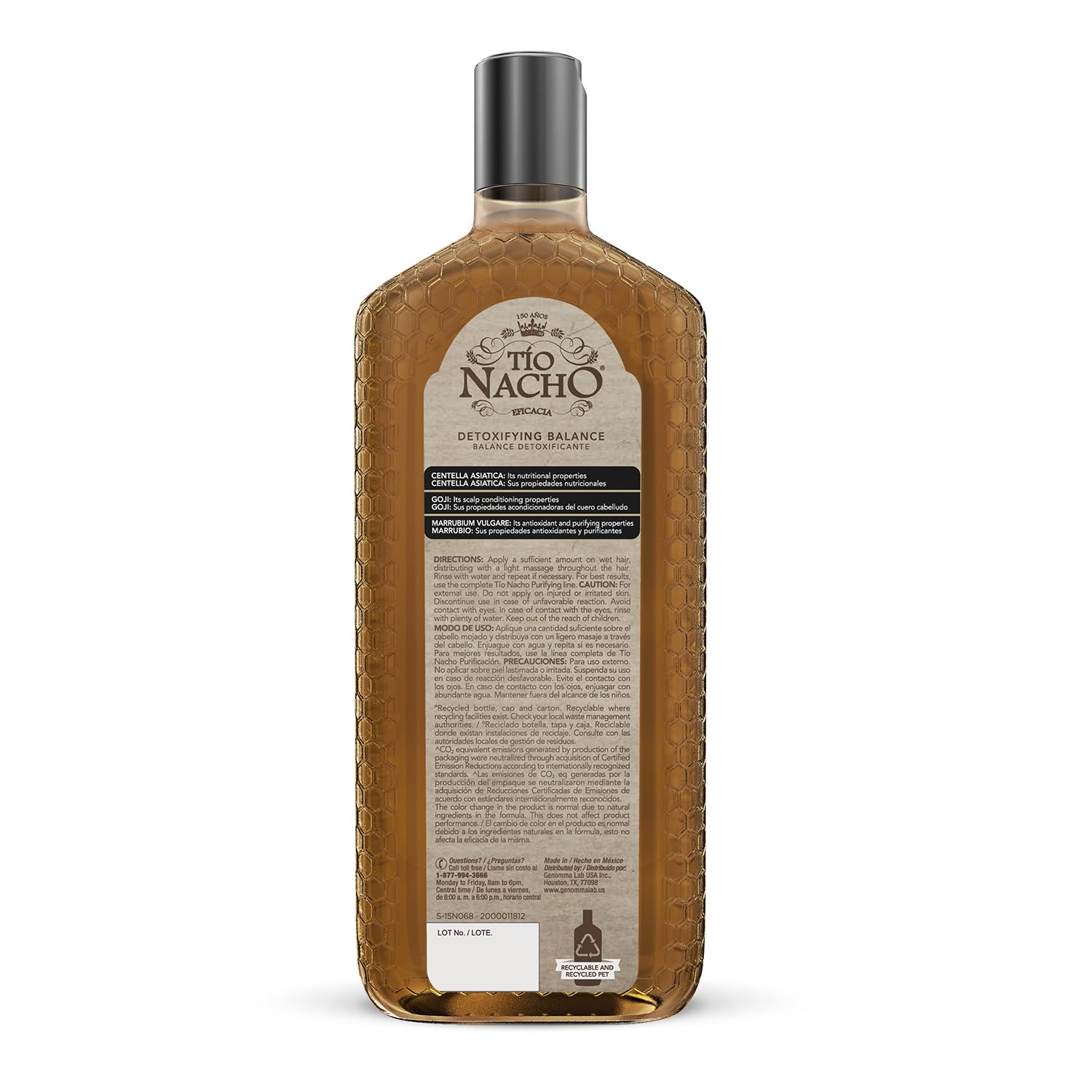 Tio Nacho Purifying Shampoo close-up for daily scalp care routine
