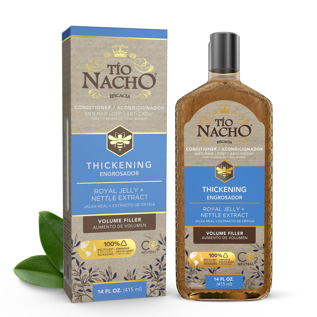 Tio Nacho thickening conditioner bottle for fuller-looking hair.