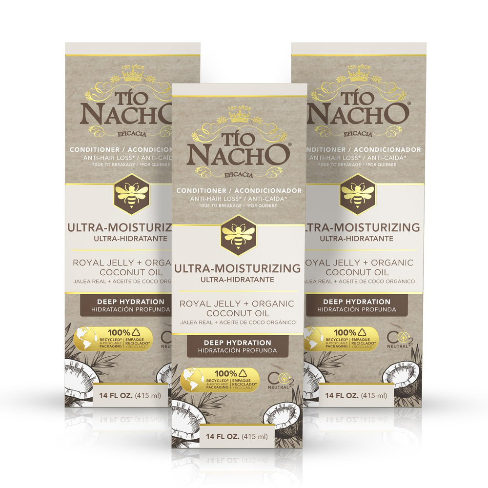 Tio Nacho conditioner bottle delivering deep hydration for dry hair