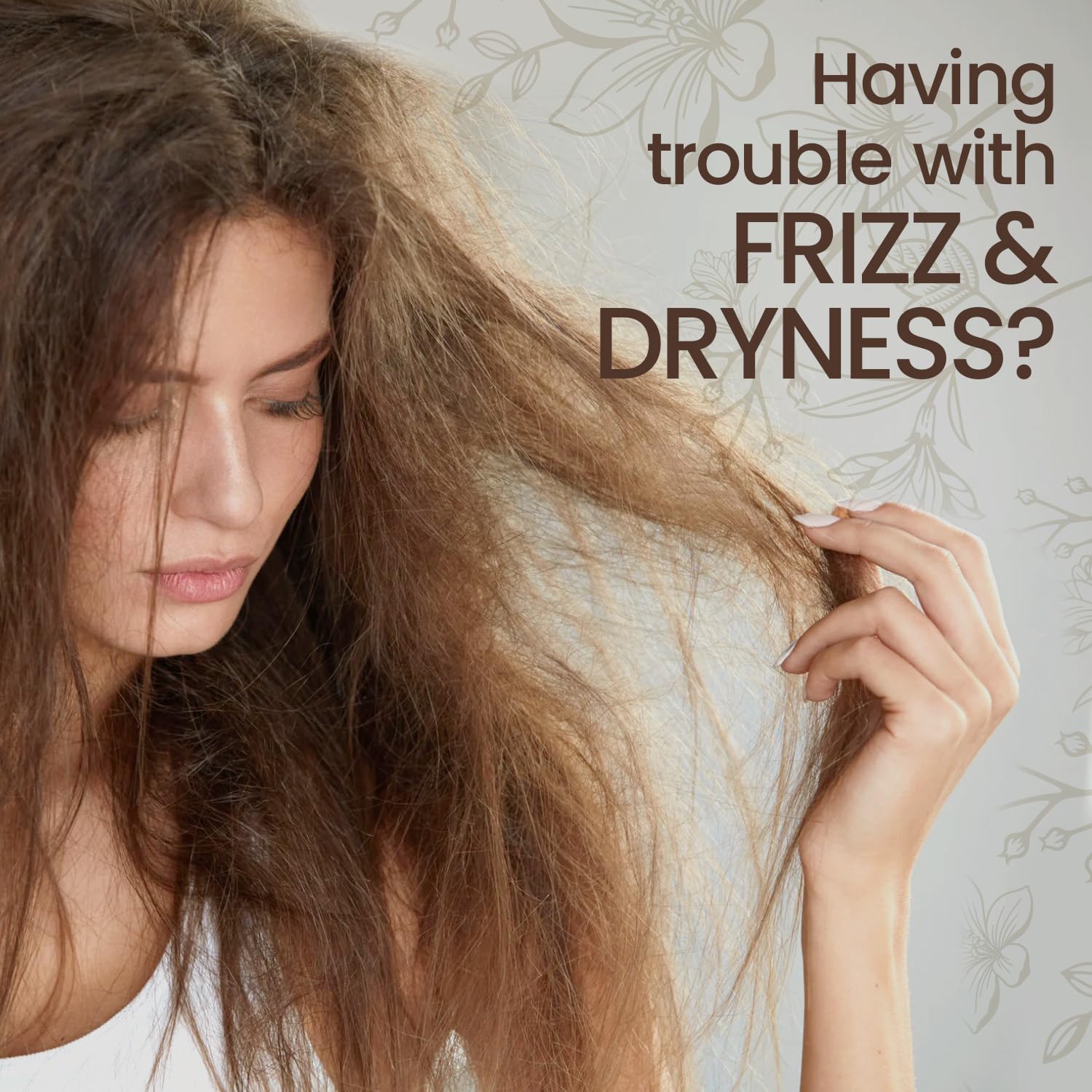 Tio Nacho shampoo lather on wet hair showing gentle cleansing and frizz control
