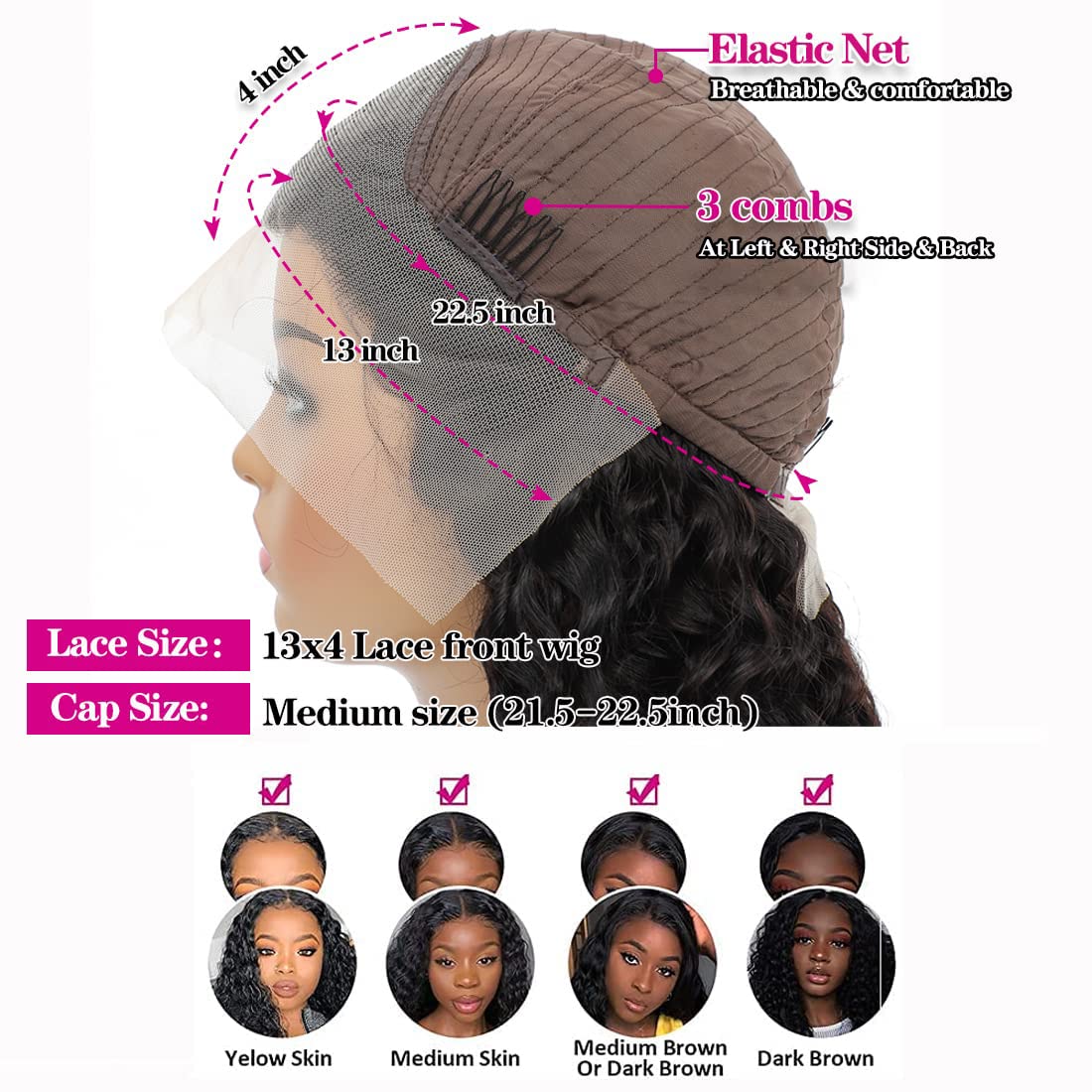 Tipiuli HD transparent lace frontal enhances parting options and skin tone blend