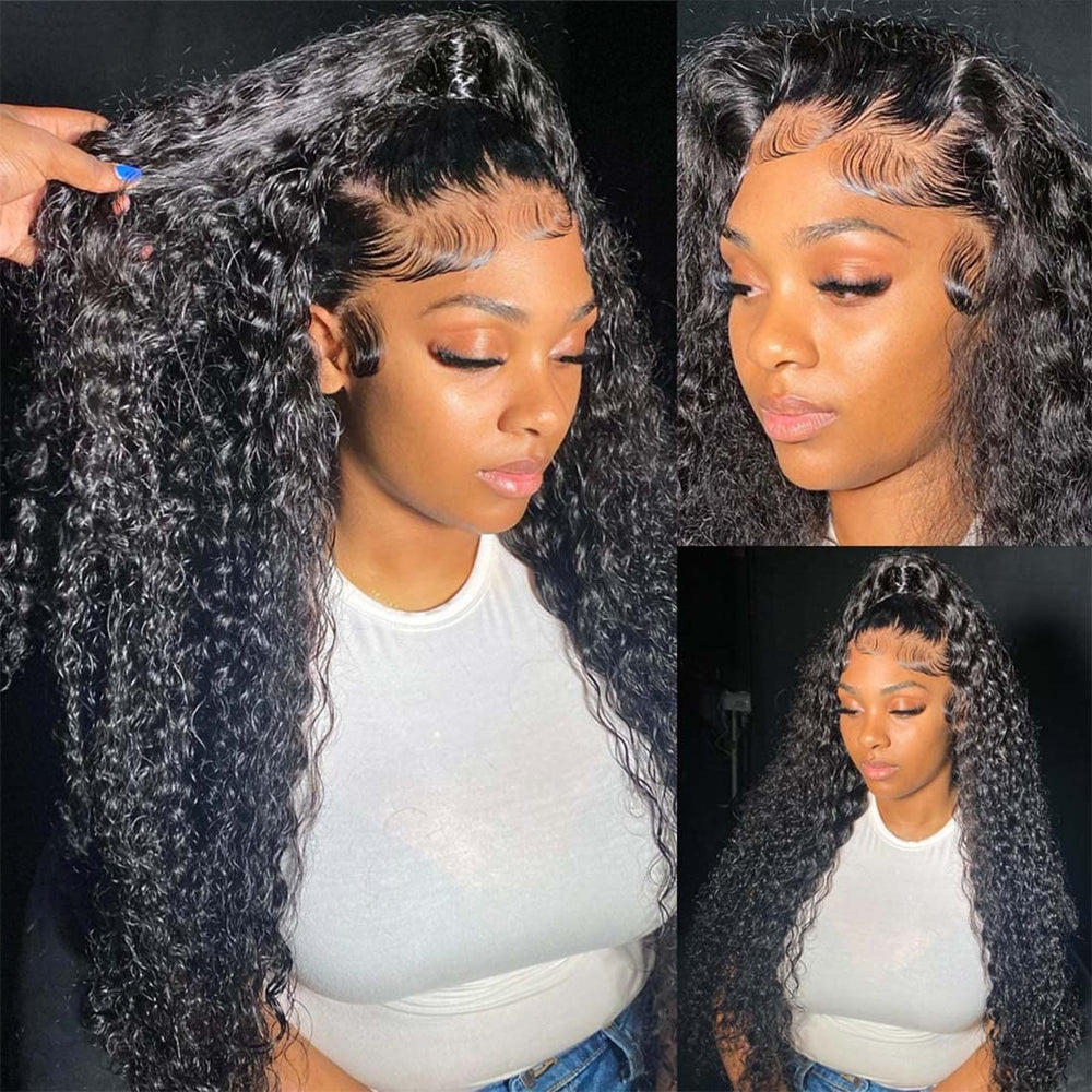 Tipiuli Pre-plucked baby hair deep wave wig creates a natural hairline
