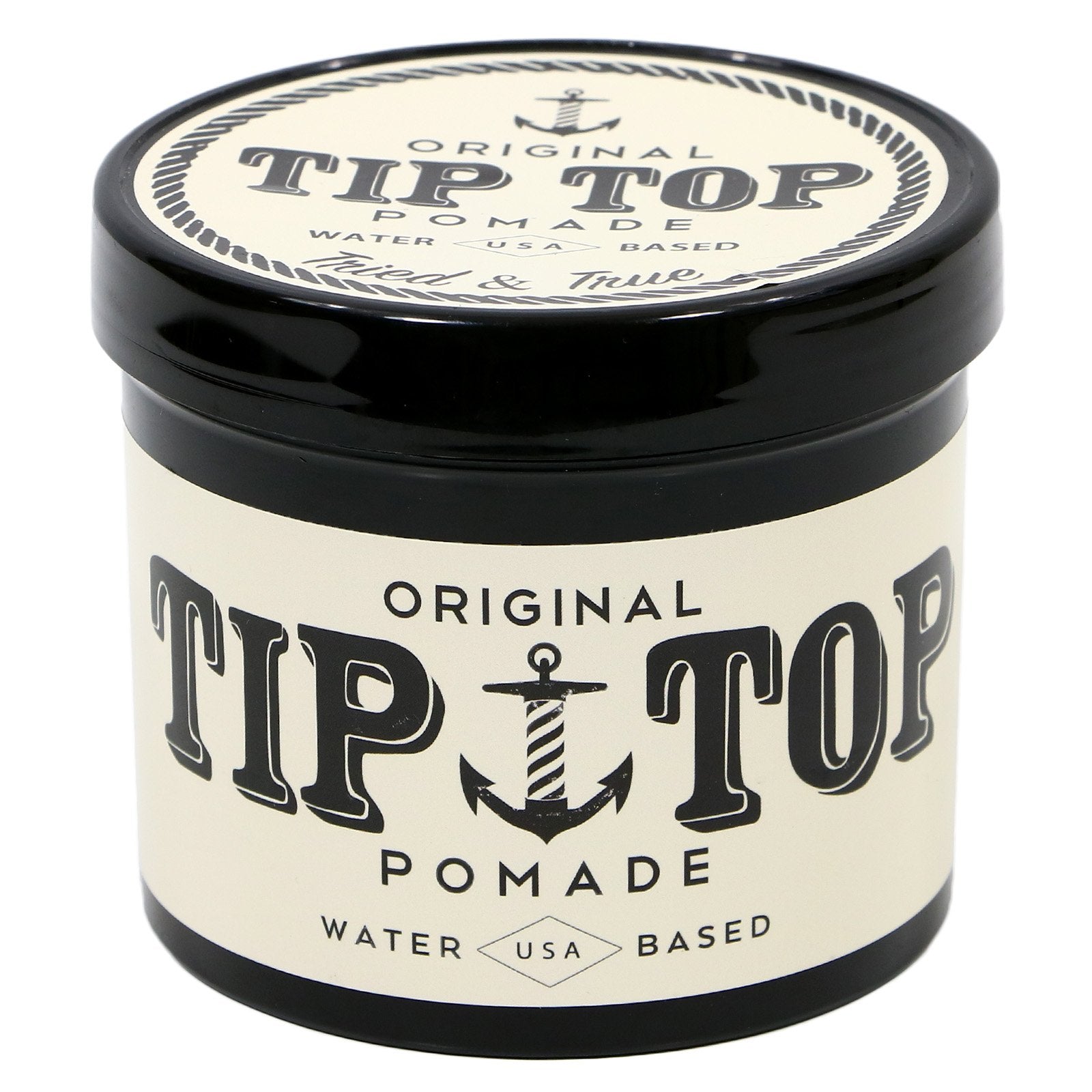 TipTop water-based pomade easy rinse for daily styling.