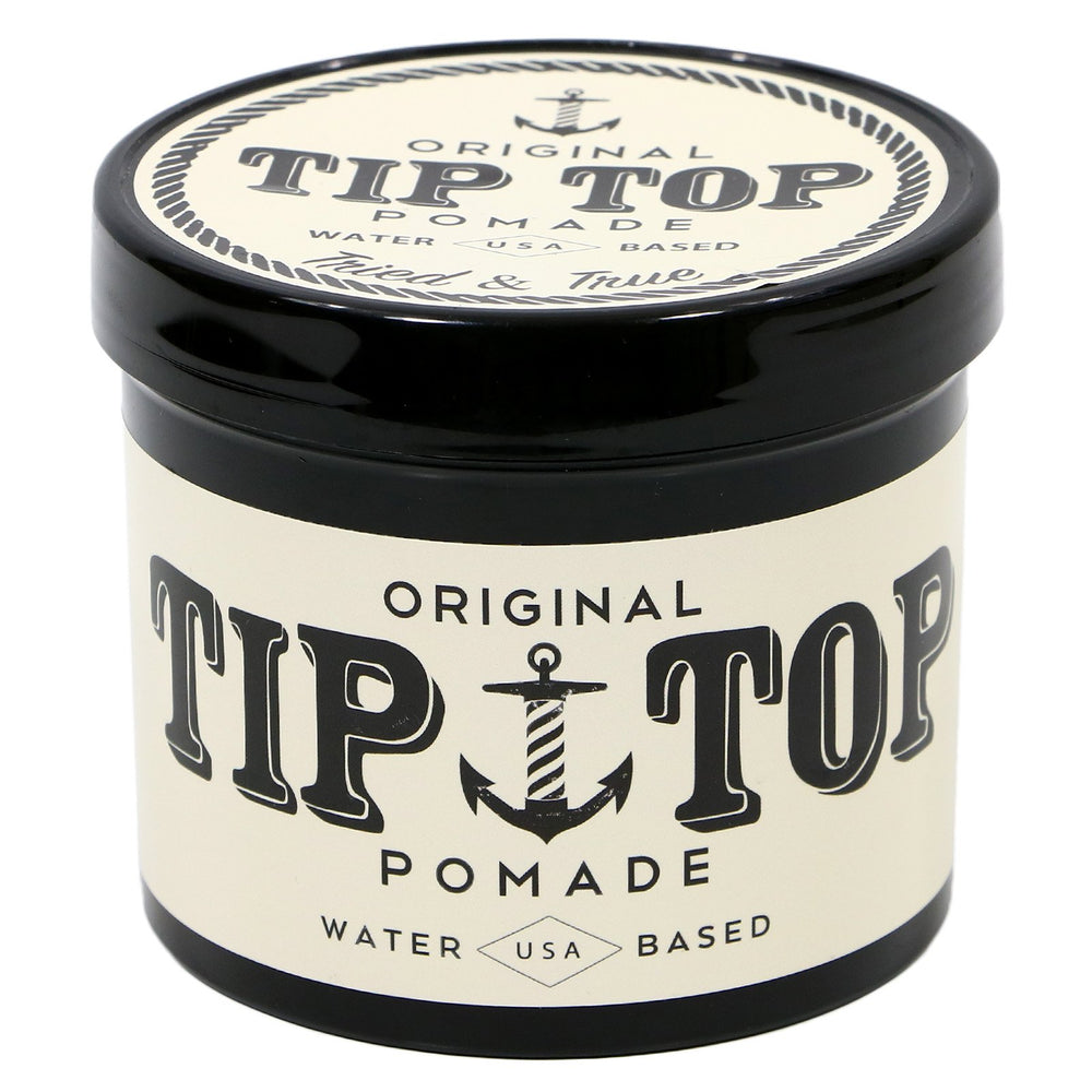 TipTop water-based pomade easy rinse for daily styling.