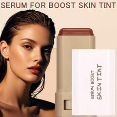 TIRDET tinted moisturizer stick natural finish on complexion