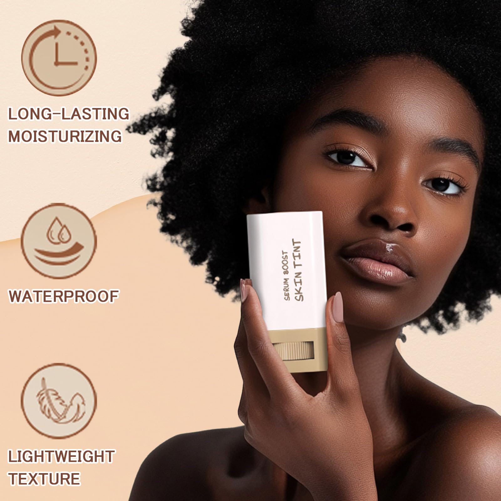 TIRDET tinted moisturizer stick portable travel essential for quick touch-ups