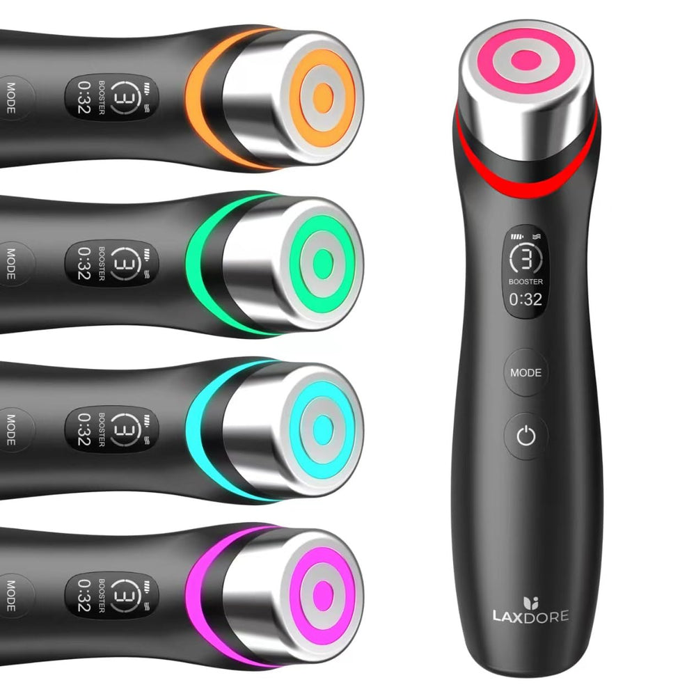 Tirisia upgraded 6-in-1 glow device gliding on skin for enhanced absorption