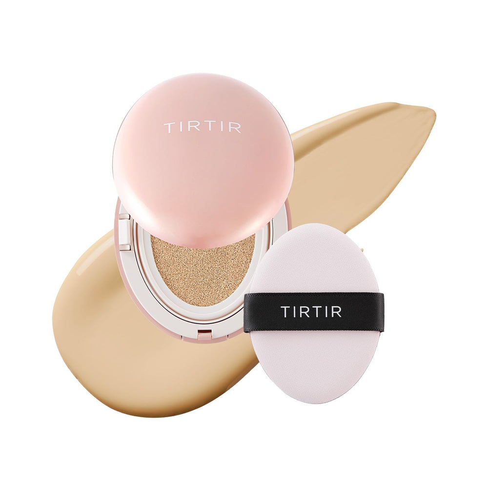 TIRTIR All Cover Pink Cushion compact showing full coverage with a natural finish