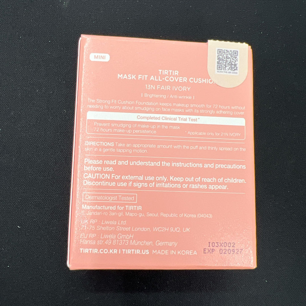 TIRTIR All Cover Pink Cushion large-volume powder close-up.