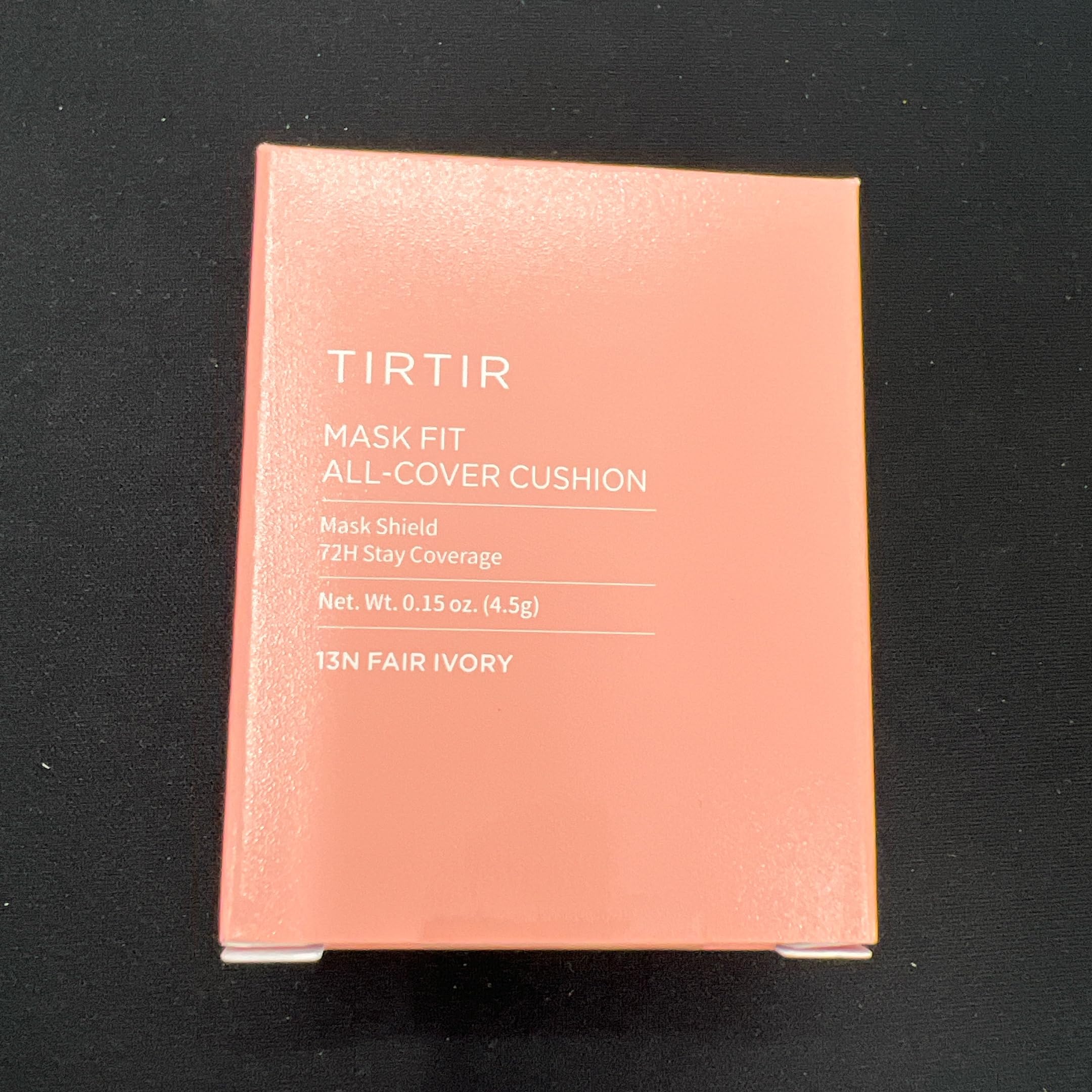 TIRTIR All Cover Pink Cushion packaging shows shade 13N Fair Ivory.