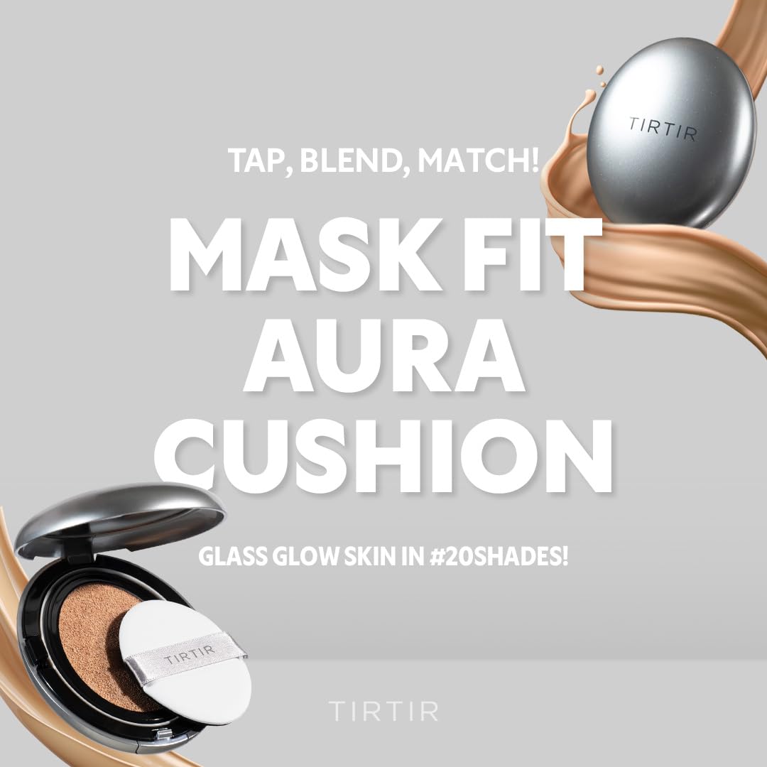 Close-up of TIRTIR Aura Glow packaging highlighting vegan-friendly design.