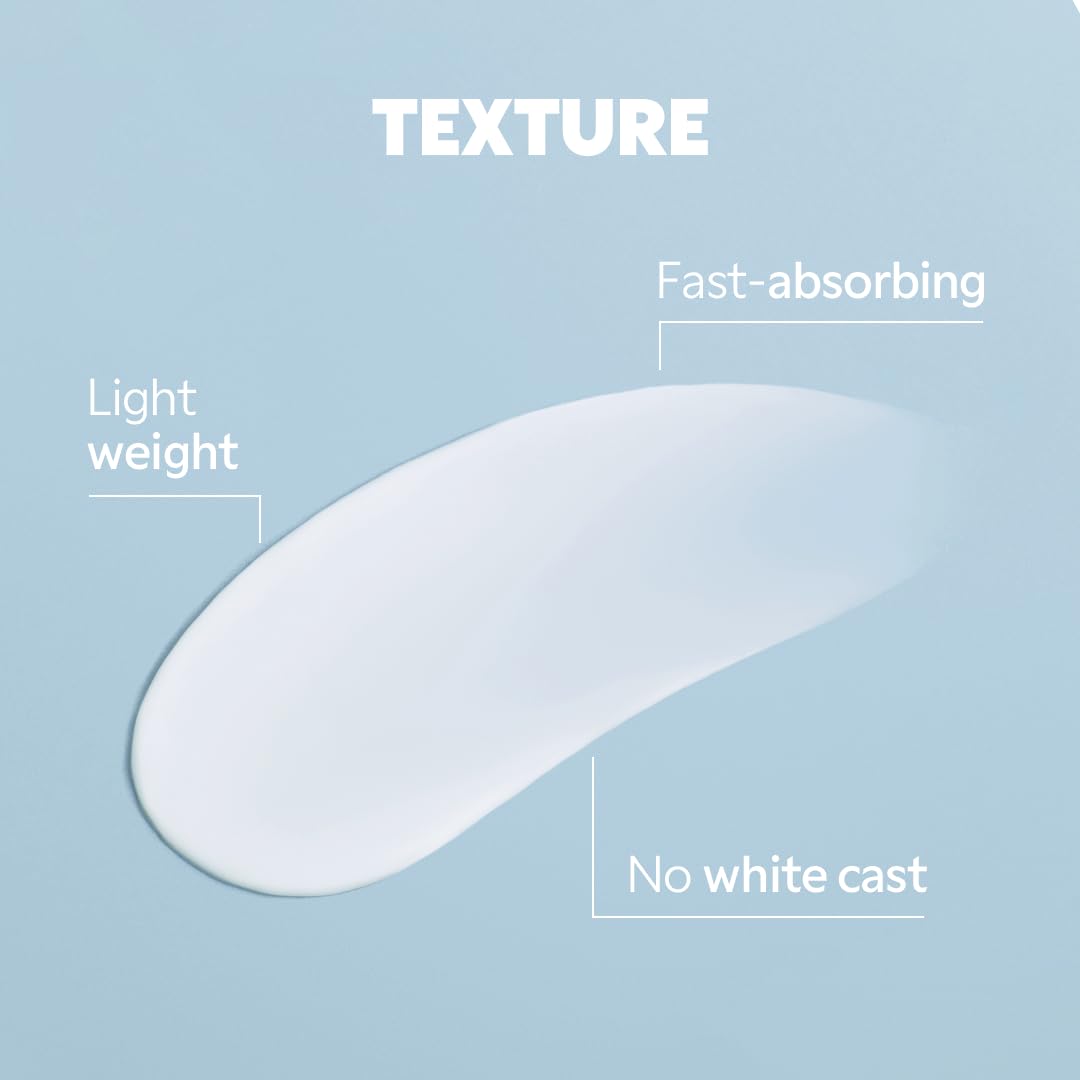 TIRTIR Hydro UV Shield no white cast appearance on fair skin.