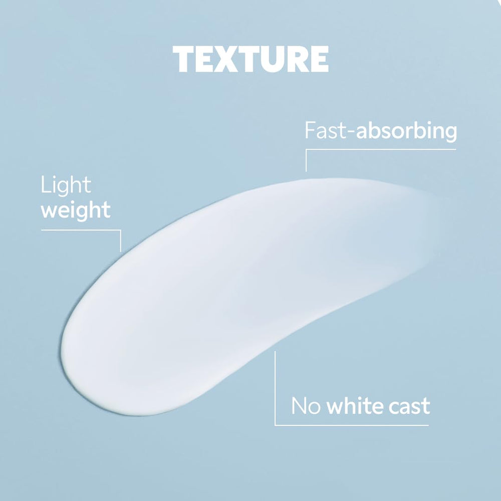 TIRTIR Hydro UV Shield no white cast appearance on fair skin.