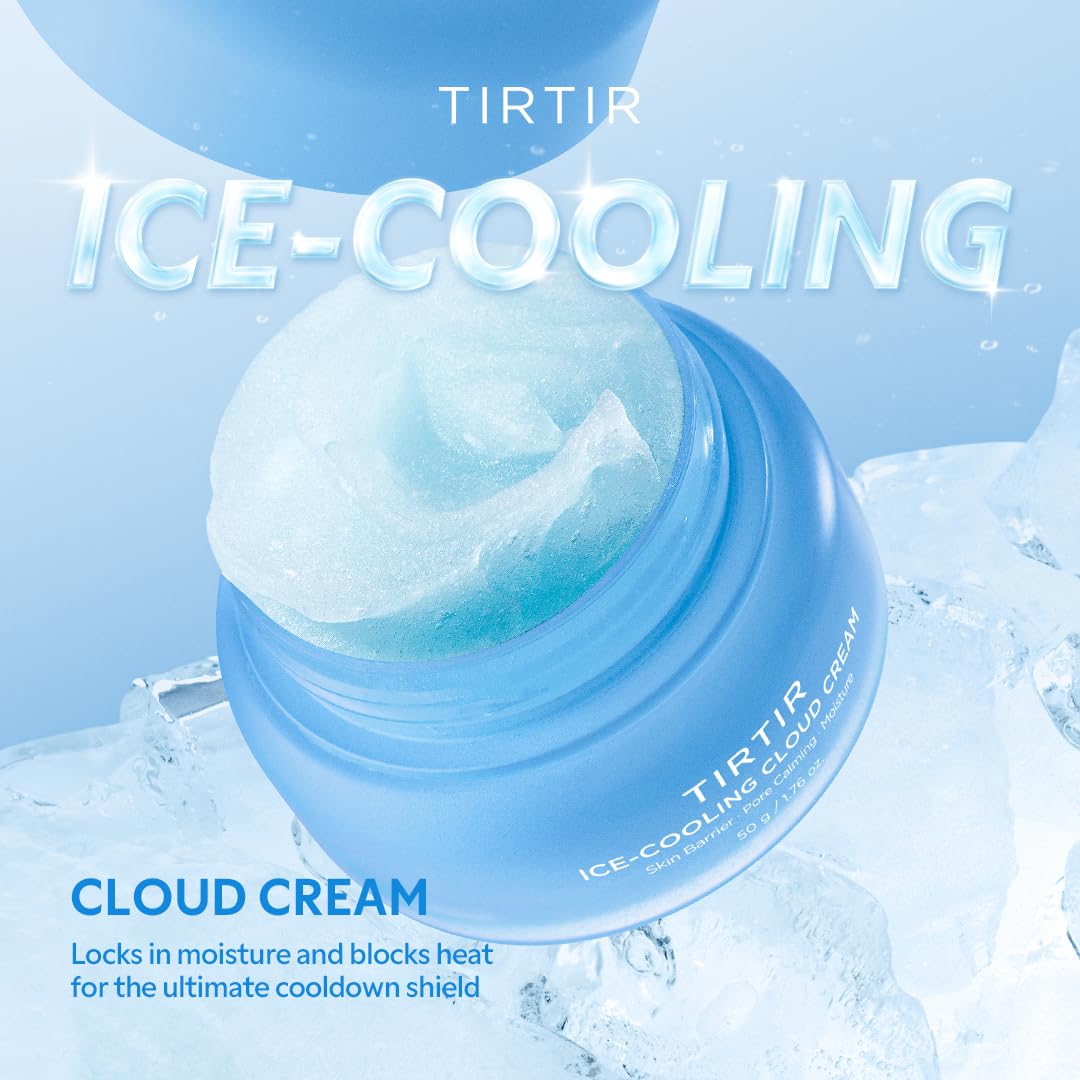 TIRTIR Ice-Cooling Cloud Cream jar closeup with rich texture
