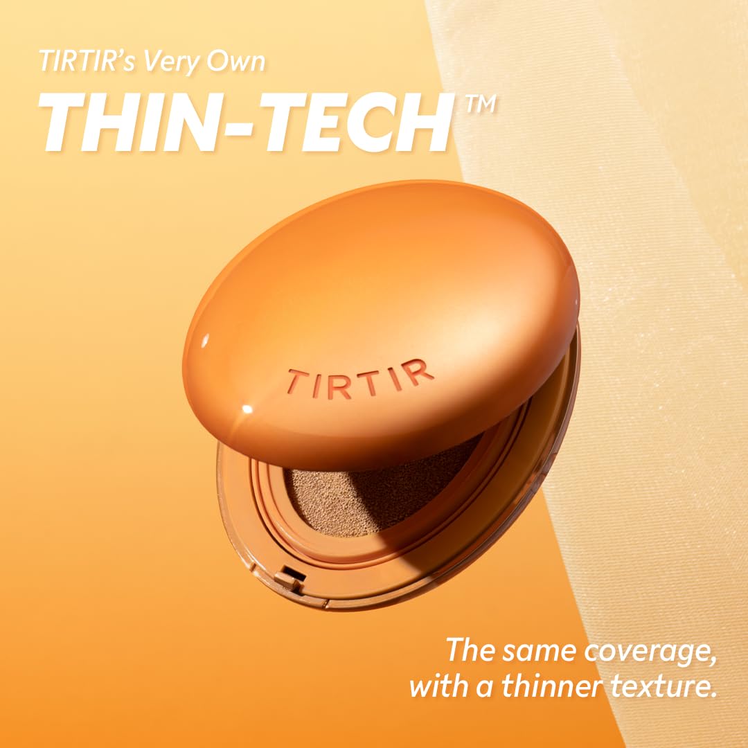 TIRTIR Mask Fit AI Cushion ceramide pore blur closeup highlighting pore reduction