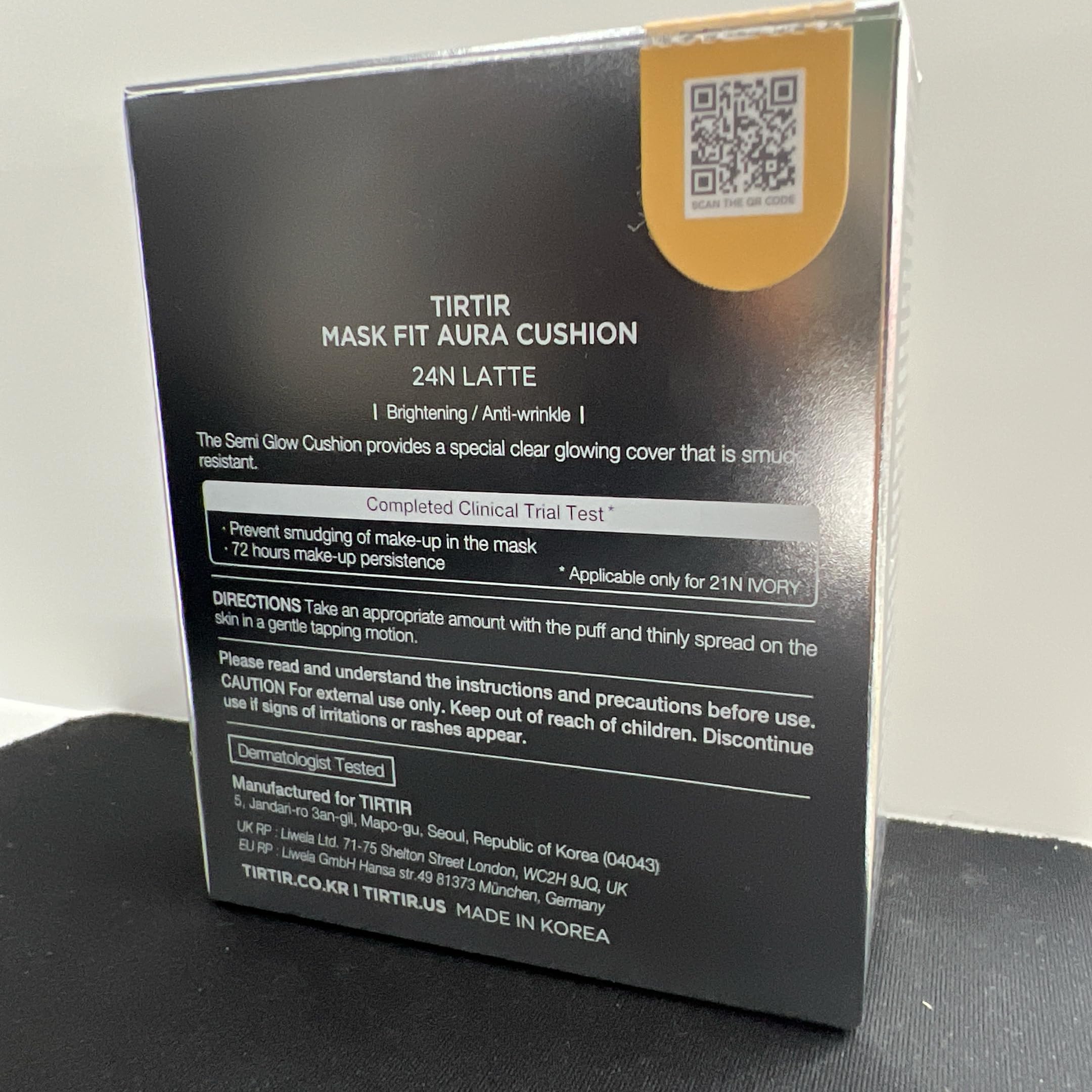 TIRTIR Mask Fit Aura Silver Cushion mini setup showcases travel friendly option