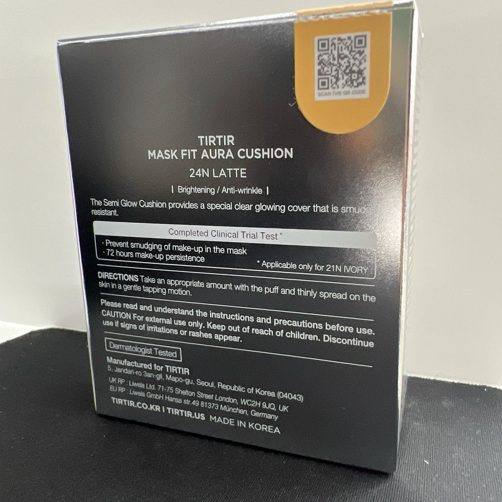 TIRTIR Mask Fit Aura Silver Cushion mini setup showcases travel friendly option