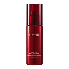 TIRTIR Mask Fit Fixer bottle close-up showing lightweight, long-lasting hold