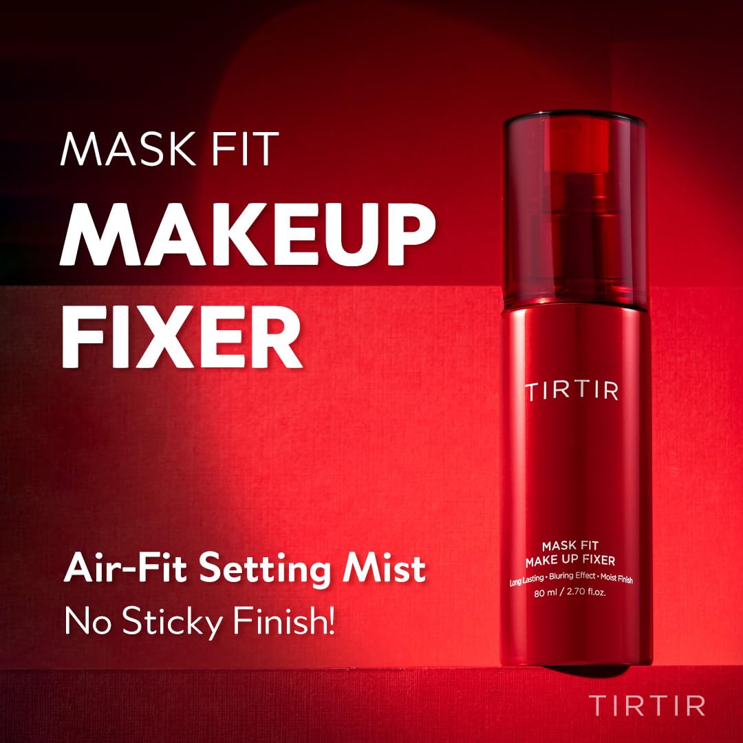 TIRTIR Mask Fit Fixer spray application for quick, weightless setting