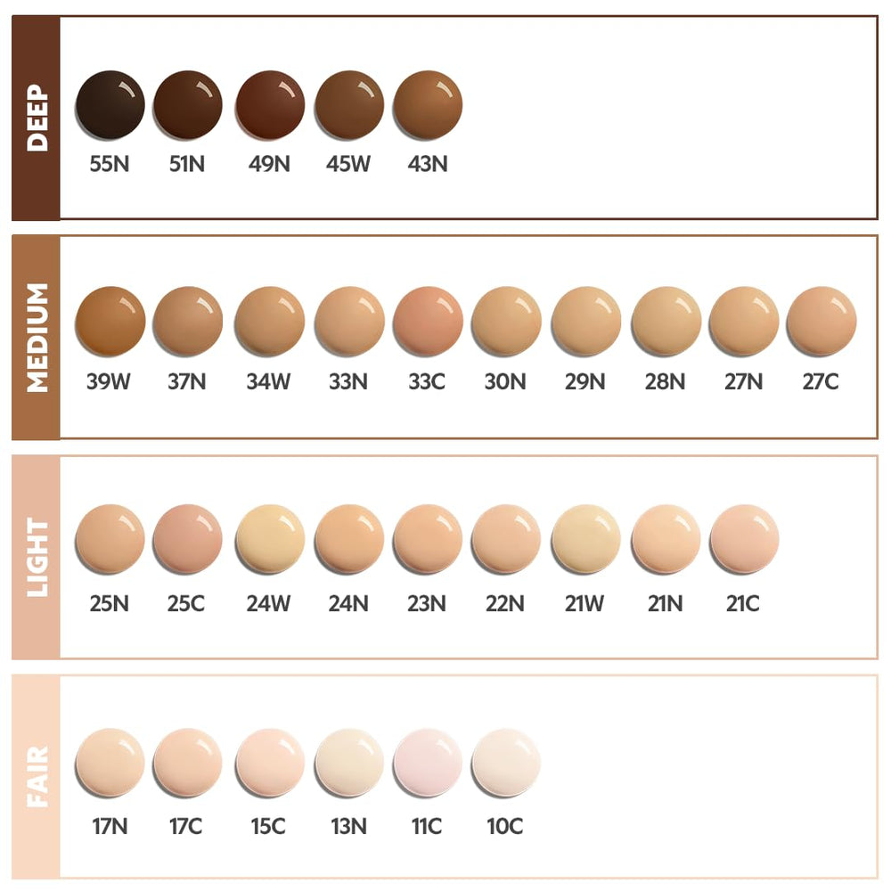 TIRTIR Mask Fit Red Foundation buildable coverage helps blur pores for smooth skin.