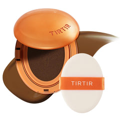 TIRTIR Mini Size compact opened to reveal cushion foundation for easy on-the-go touch-ups.