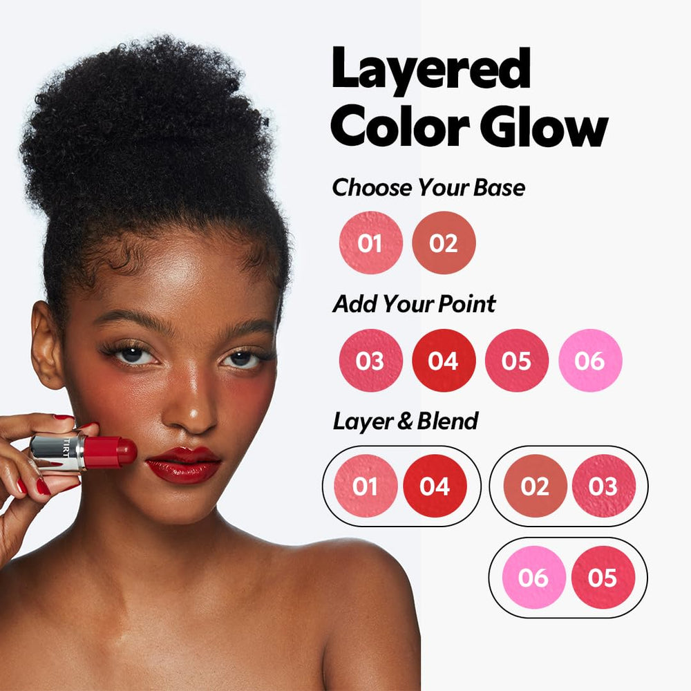 TIRTIR Mood Glider Lip & Blush Stick applies directly for quick daily makeup