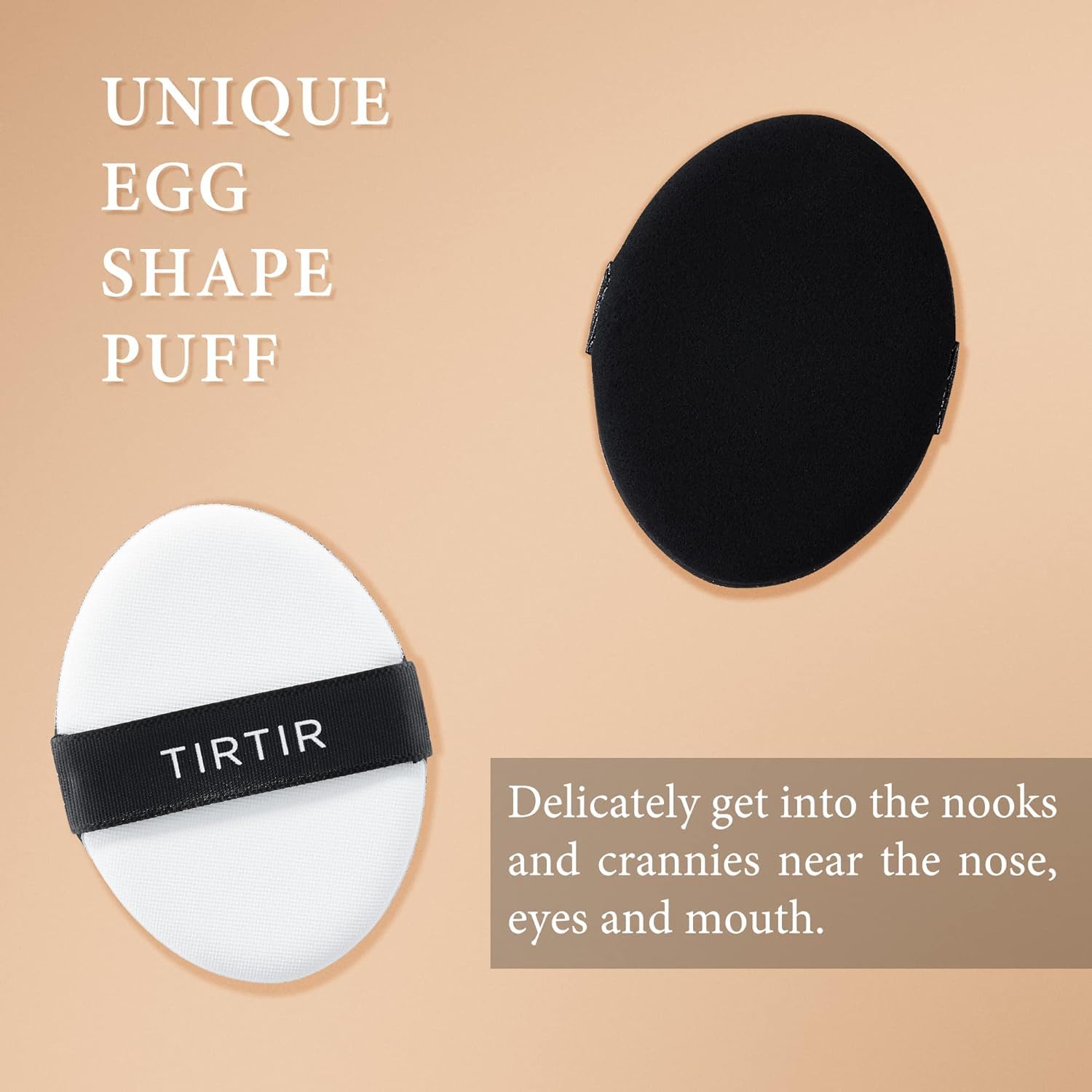 Applying with puff for seamless blending and comfortable wear.