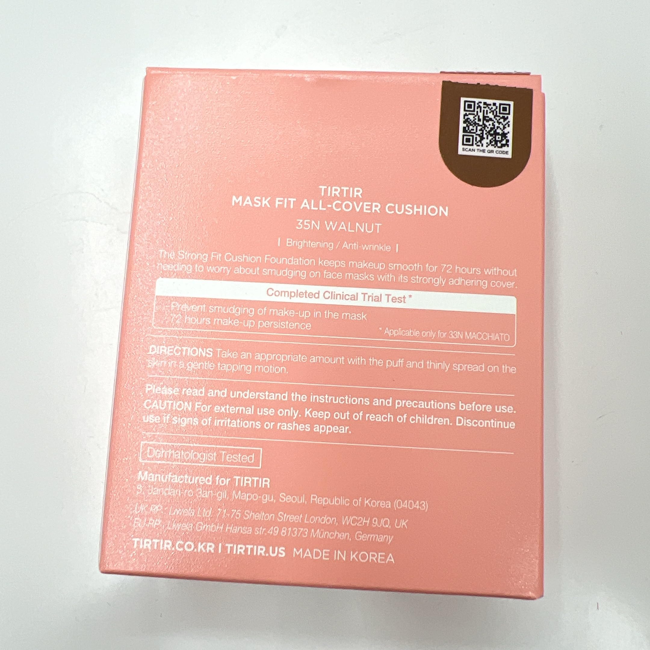 TIRTIR formula suited for oily and combination skin types.