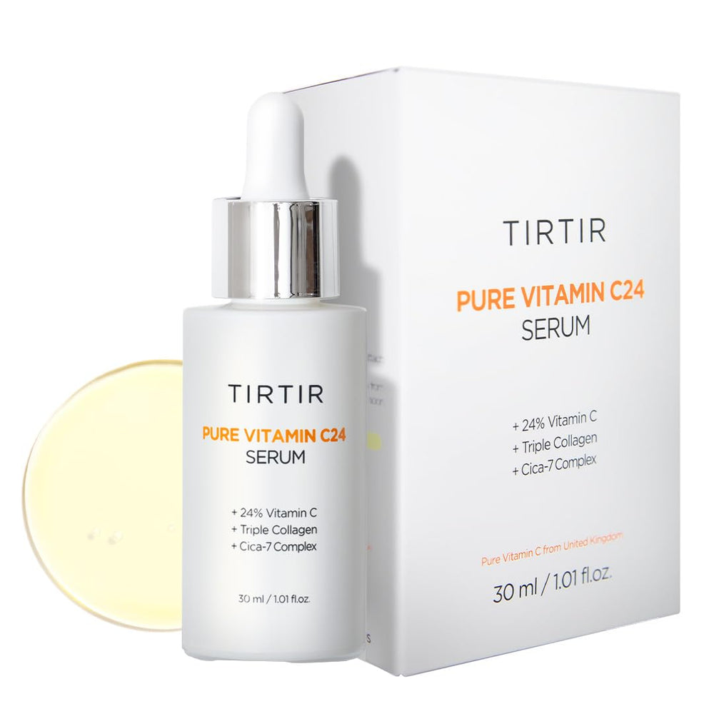 TIRTIR Pure Vitamin C 24% serum bottle for brightening skincare routine.