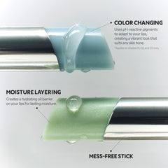 TIRTIR Water Mellow Lip Balm Mauve Berry leaves a lightweight, glossy finish.