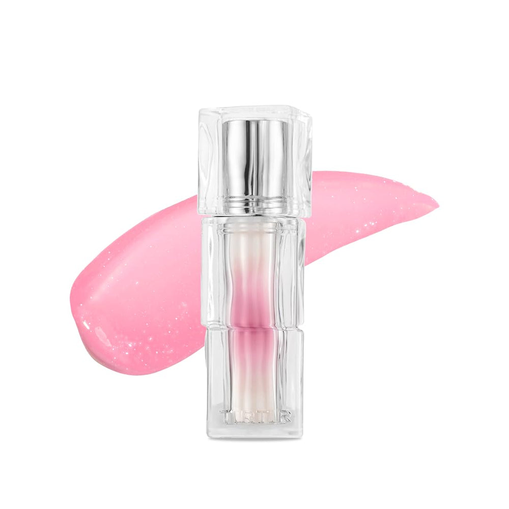 TIRTIR Waterism Wintery lip gloss mini showing glossy, moisture-rich shine