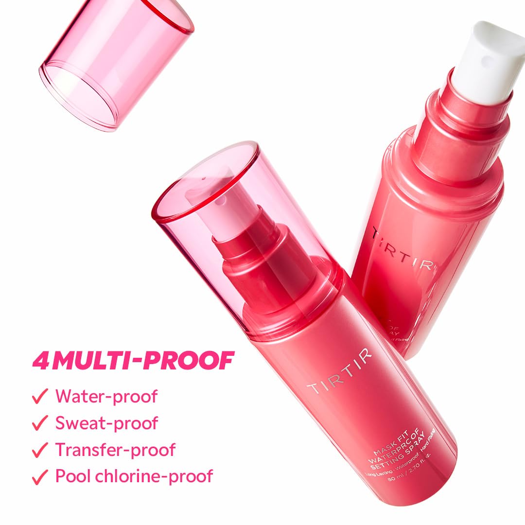 TIRTIR waterproof finish displays semi-matte look with shine-free skin.